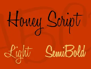 Honey Script font