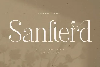 Sanfterd font