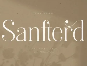 Sanfterd font