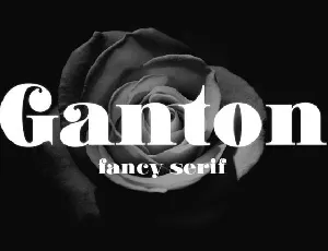 Ganton font