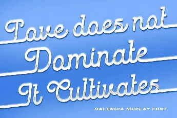 Halencia font