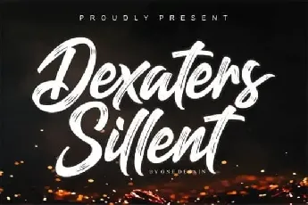 Dexaters Sillent Brush font