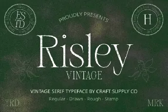 Risley Vintage font