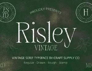 Risley Vintage font