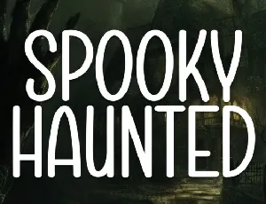 Spooky Haunted Display font