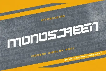 Monoscreen Demo font