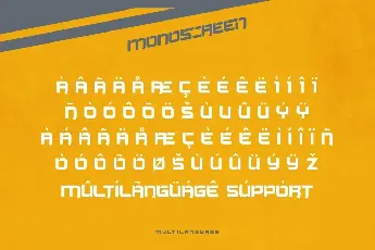 Monoscreen Demo font