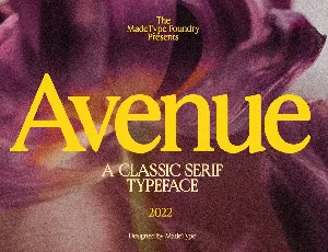 MADE Avenue PERSONAL USE font