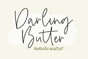 Darling Butter font