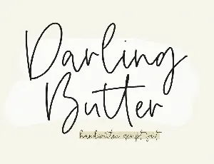 Darling Butter font
