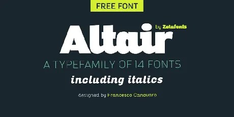 Altair font