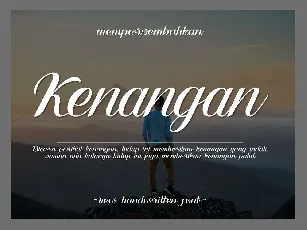 Kenangan font