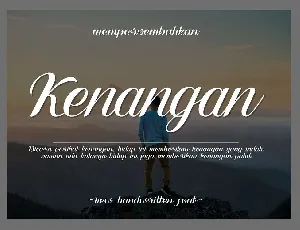 Kenangan font