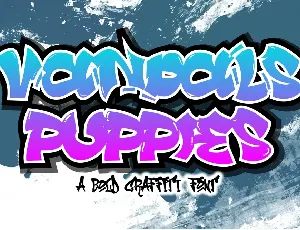 Vandals Puppies font