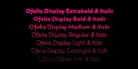 Ofelia Family font