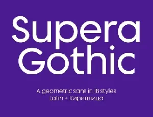 Supera Gothic font