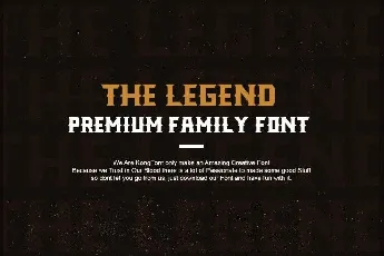 The Legend Display font