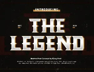 The Legend Display font