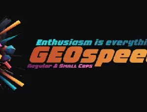 GEOspeed font