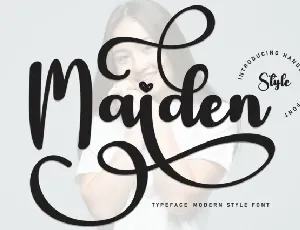 Maiden Script font