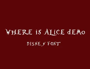 Where is Alice demo font