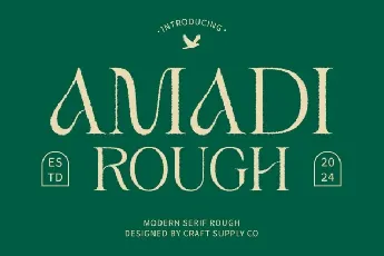 Amadi Rough font