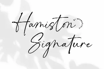 Hamiston Signature font