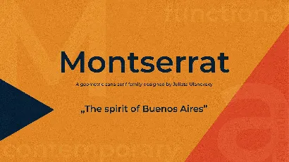 Montserrat Family font