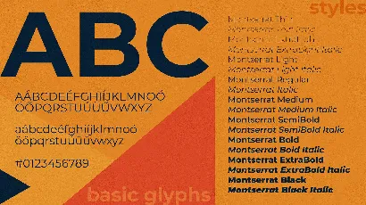 Montserrat Family font