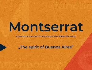 Montserrat Family font