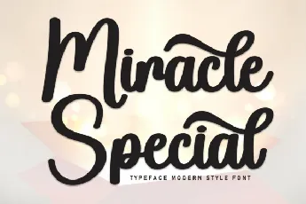 Miracle Spesial Script font