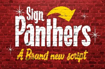 Sign Panters Script Free font