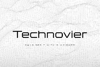 Technovier font