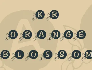 KR Orange Blossom font