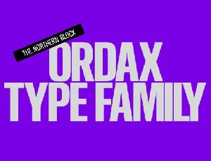 Ordax Family font