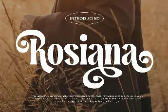 Rosiana font