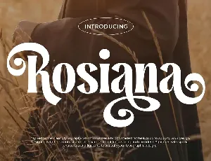 Rosiana font