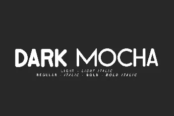 Dark Mocha font