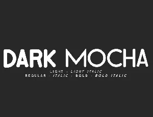 Dark Mocha font