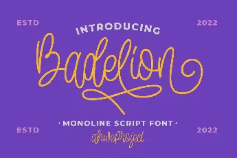 Badelion font