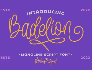 Badelion font