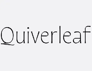 Quiverleaf CF font