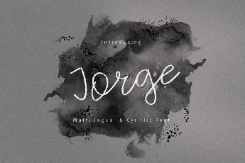 Jorge Handwritten font