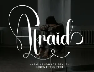 Afraid Script font