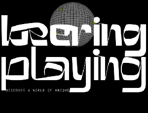 Beering Playing font