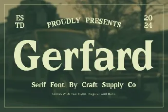 Gerfard font