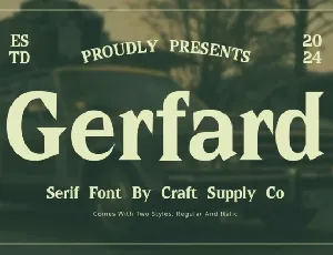 Gerfard font