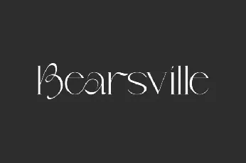 Bearsville font