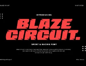 Blaze Circuit font