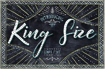 King Size Script Free font